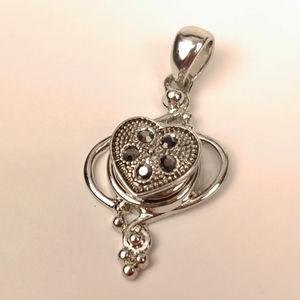 NEW Silver 12mm Mini Snap Pendant Magnolia & Vine